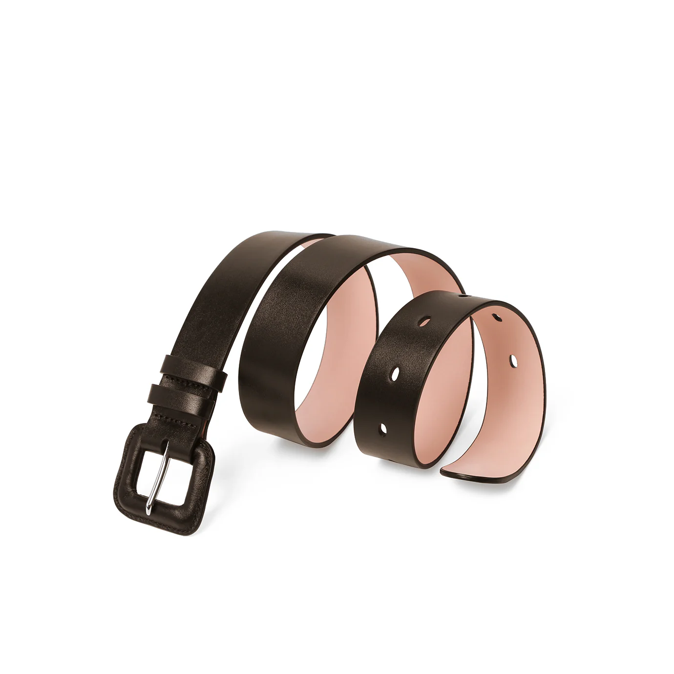 Leather Padded Square Buckle Belt - Image 5