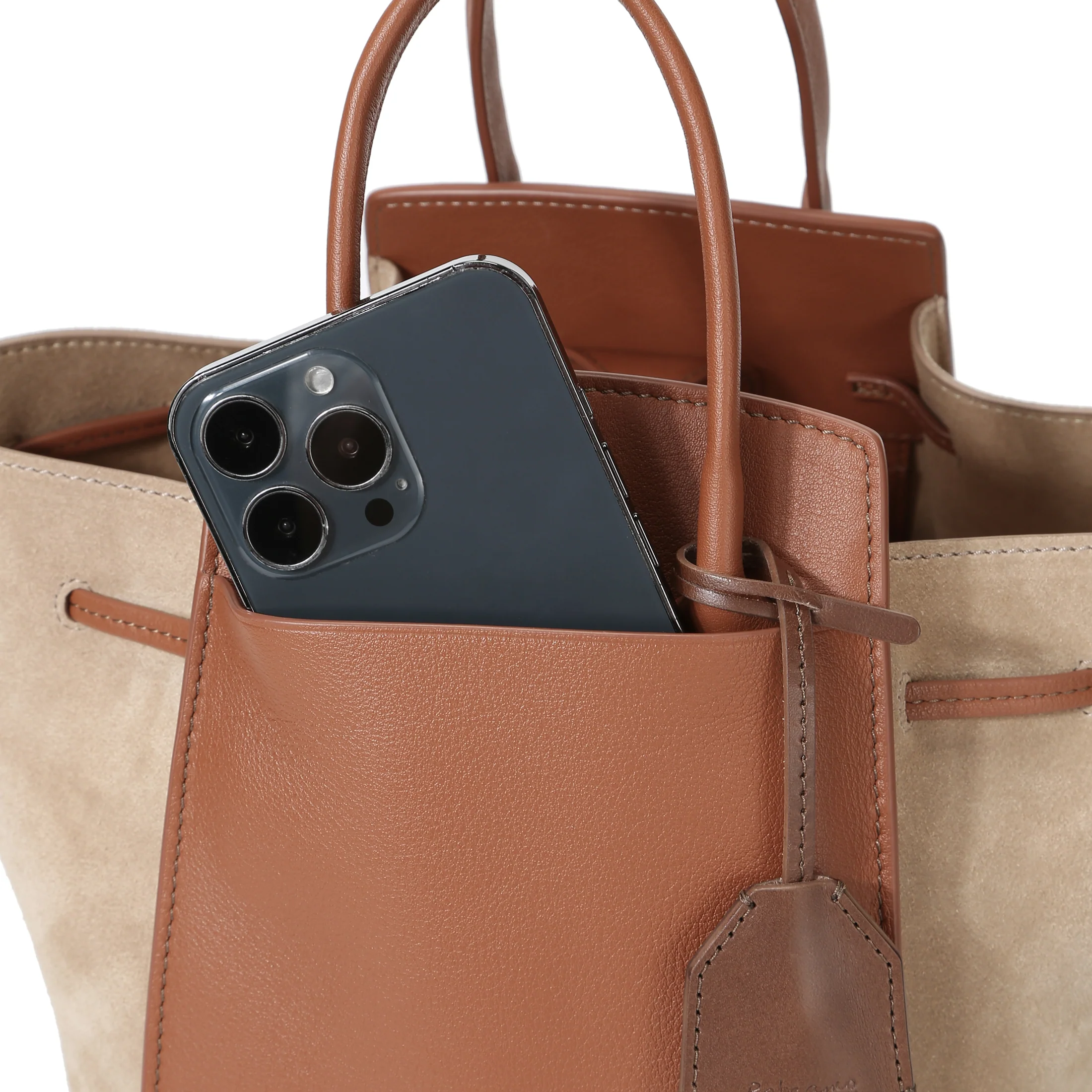LU-II Ruched Top Handle Bag - Image 8