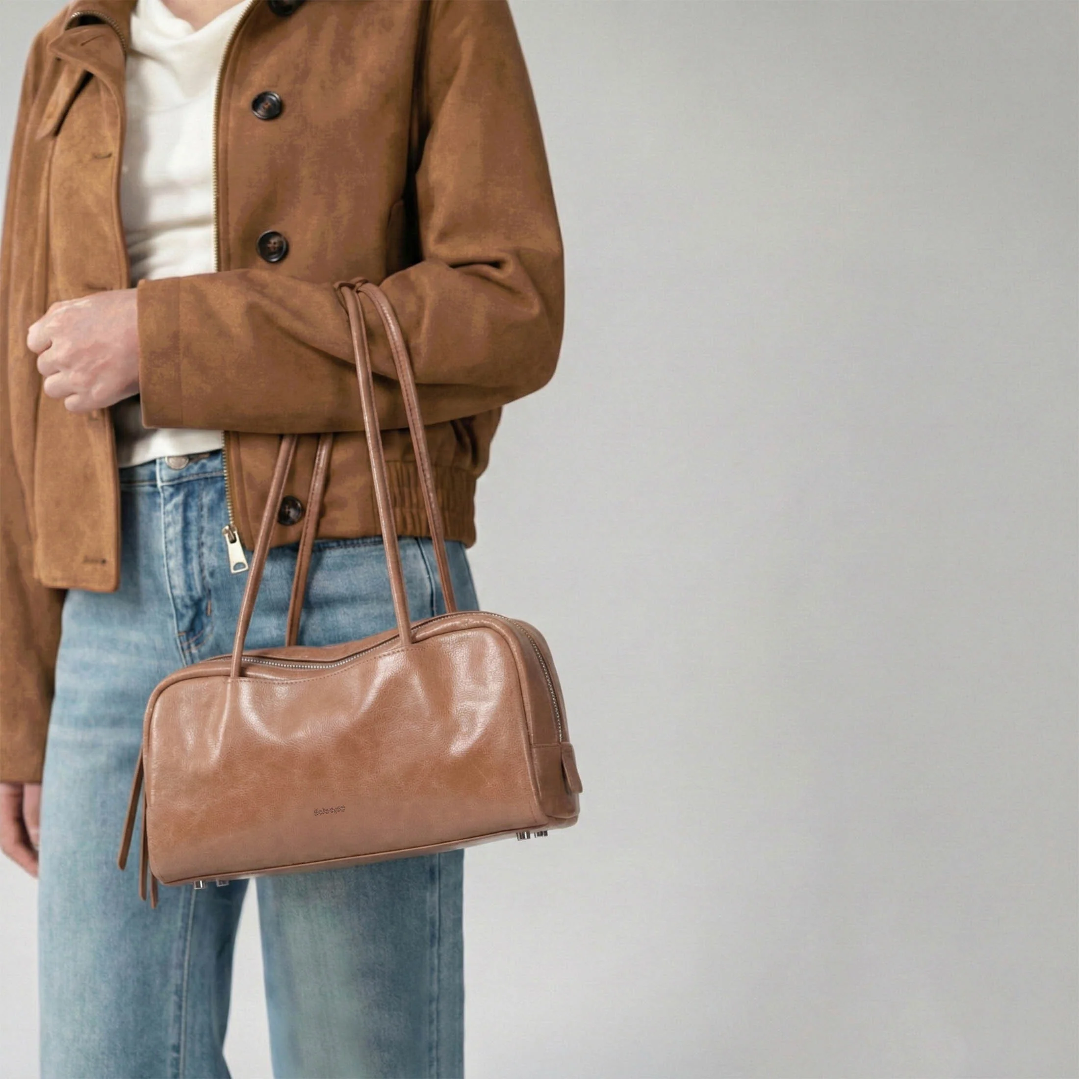 TONA Pocket East West Boston Bag - Image 5