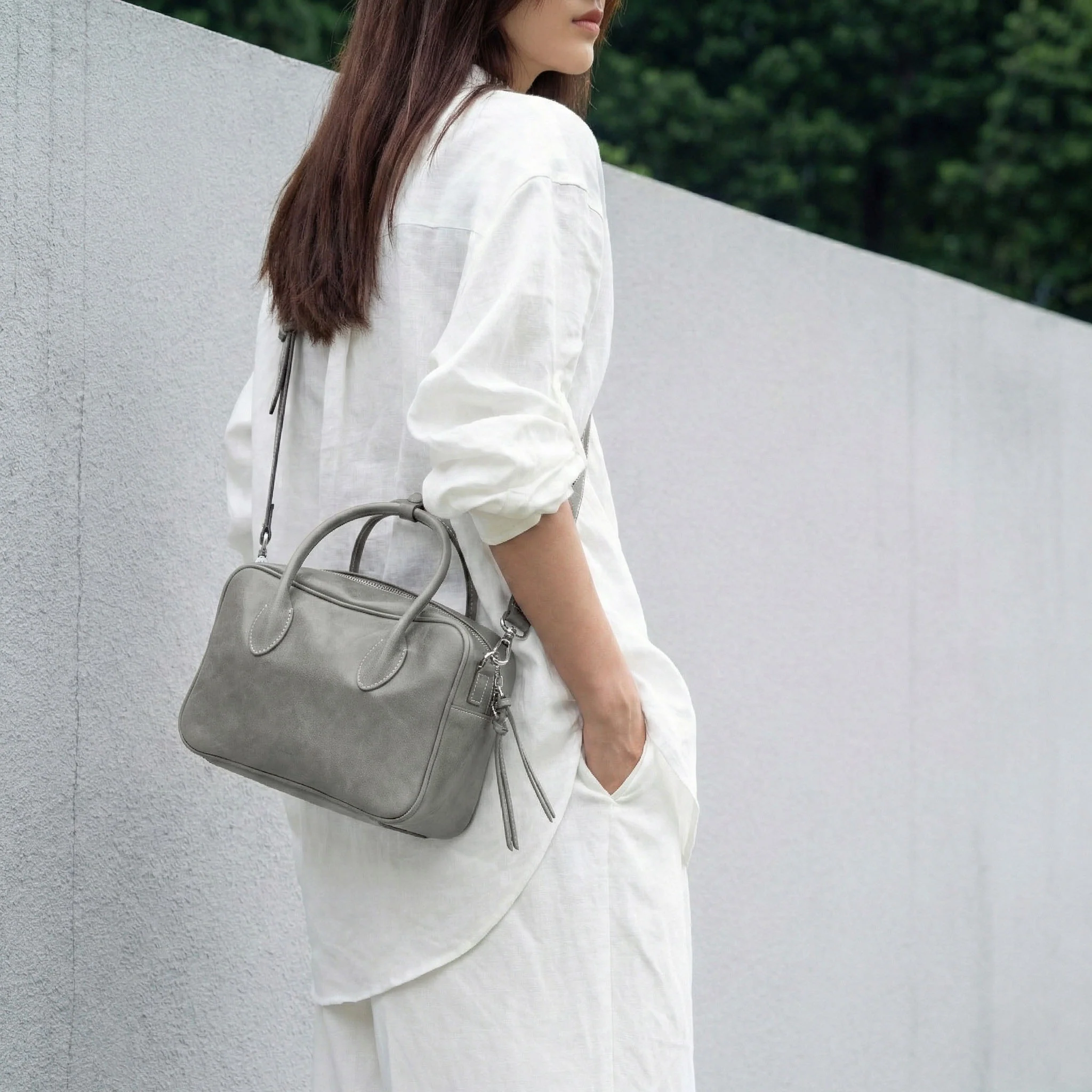 TONA Pocket Boston Bag - Image 5