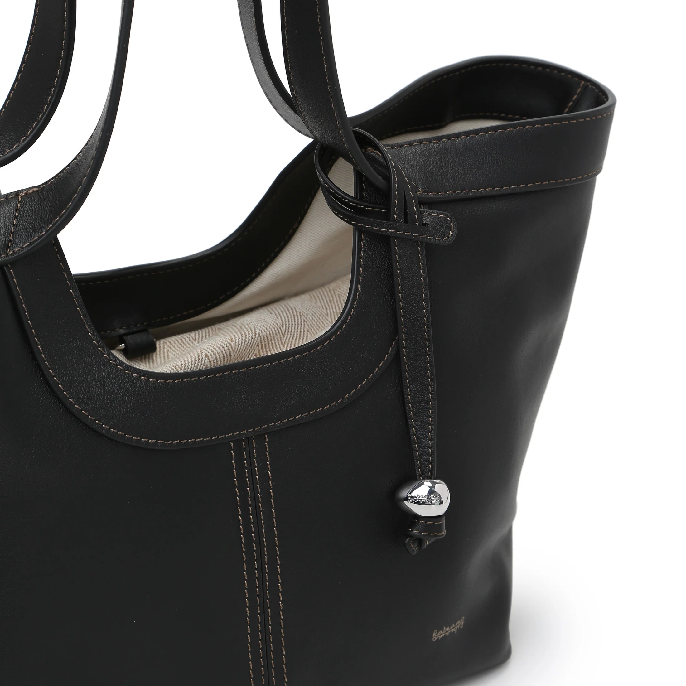 Scoop Top Basket Tote Bag - Image 12