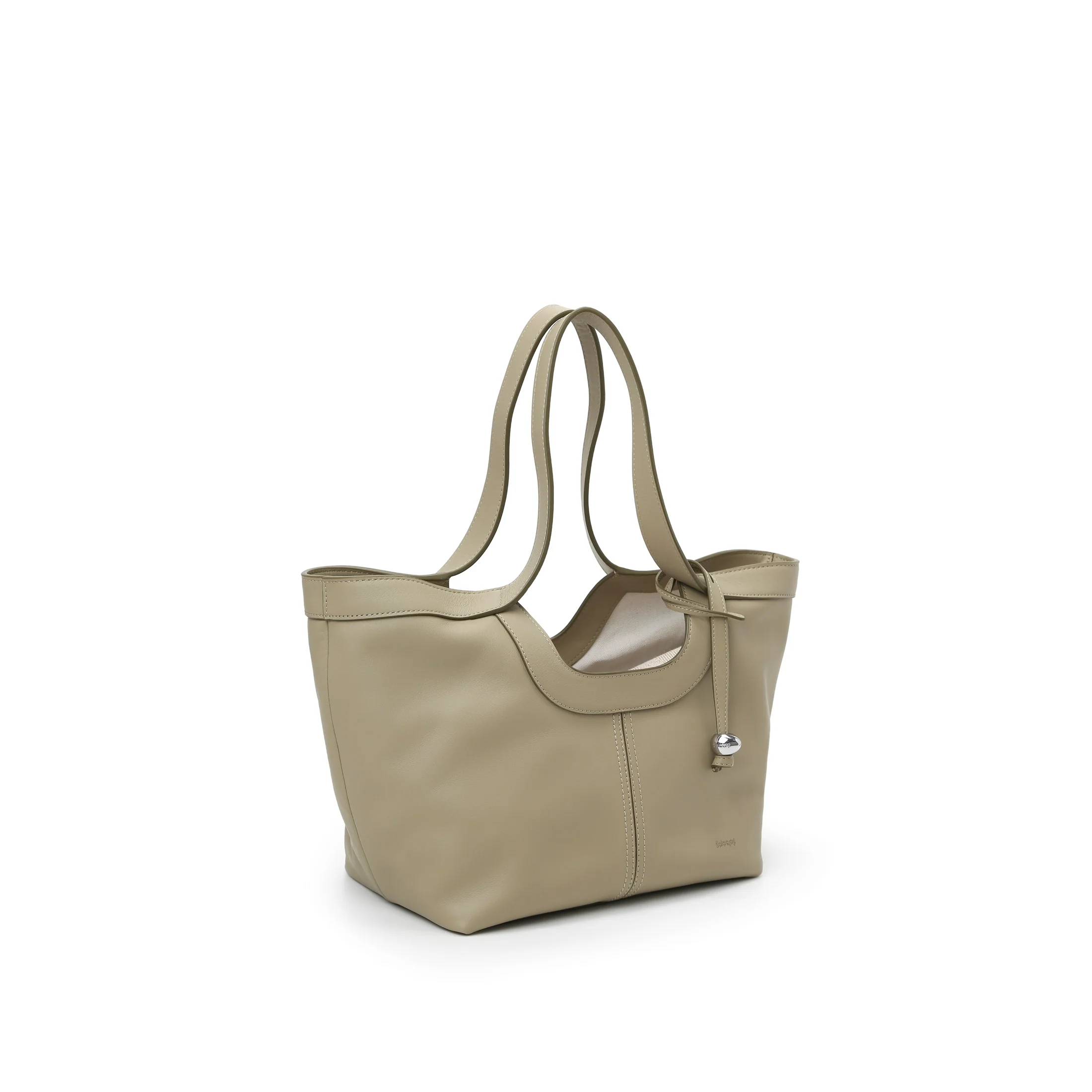 Scoop Top Basket Tote Bag - Image 4